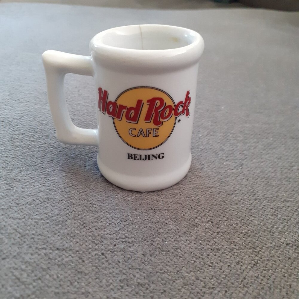 Vintage Hard Rock Cafe Beijing mini mug shot glass